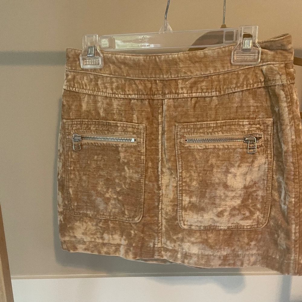 Free people velvet skirt
